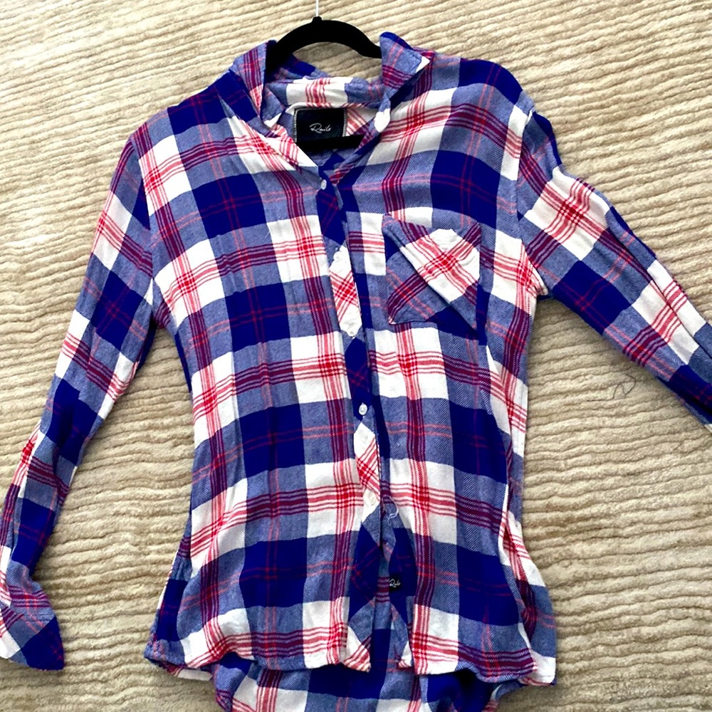 Rails plaid button down shirt